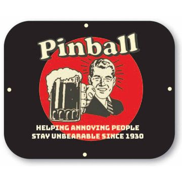 Metal Game Room Sign - Annoying Pinball People